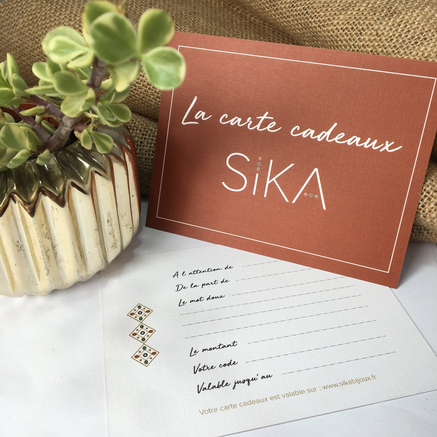 La carte cadeaux SIKA Bijoux
