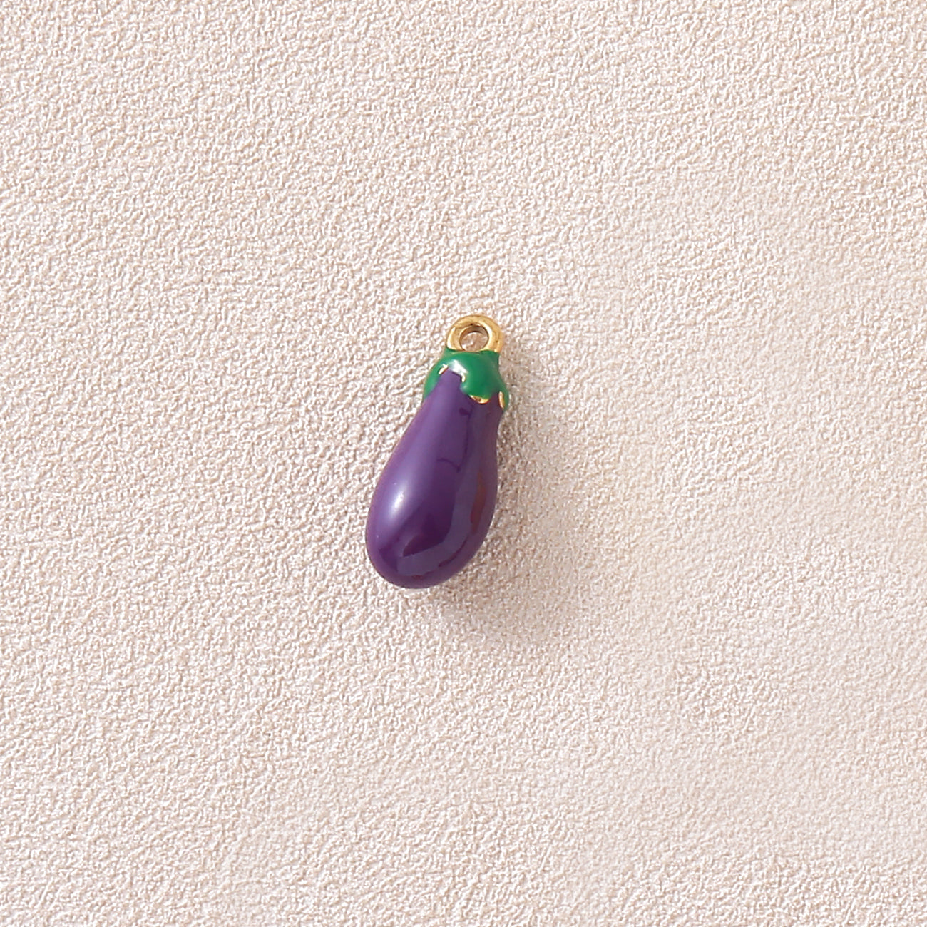 Charms Légume Aubergine - Email violet vert