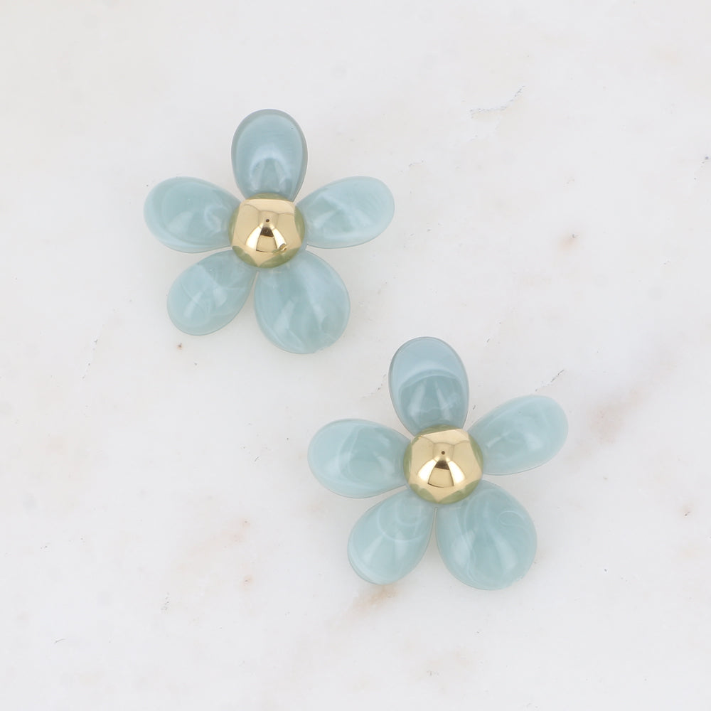 Boucles Poppy - Bleu