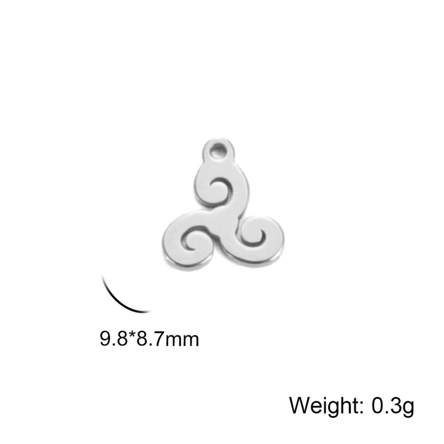 Charms Triskel - Argent