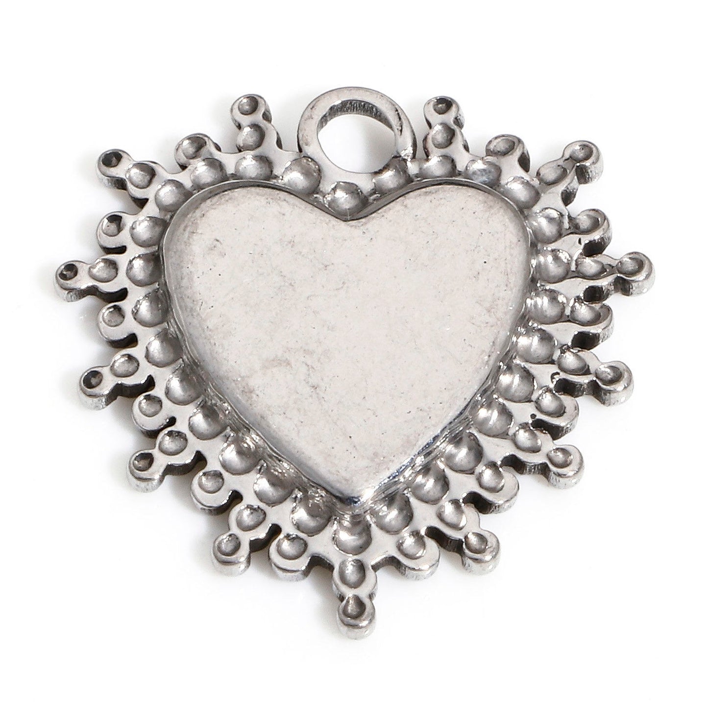 Charms Coeur Billes - Argent