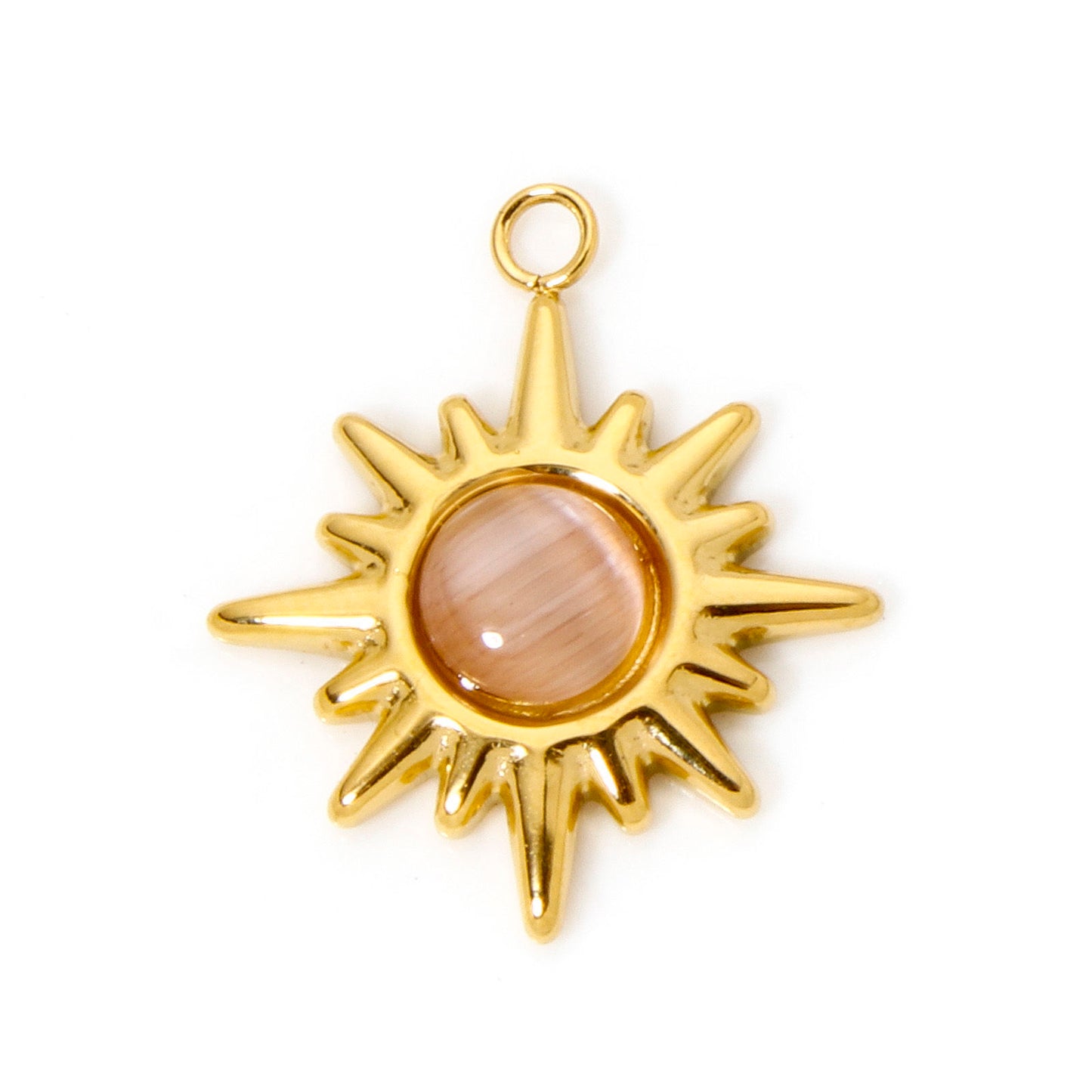 Charms Soleil Résine Rose