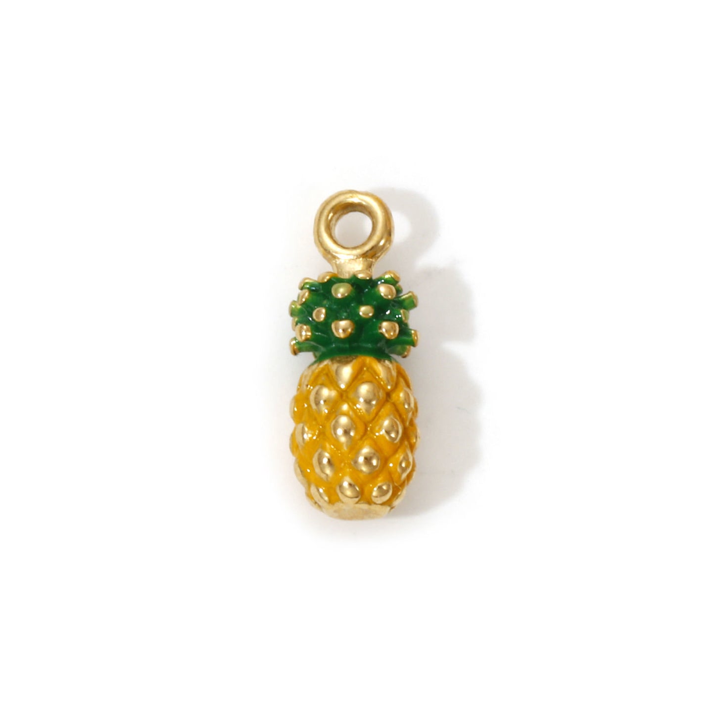 Charms Ananas - Email Jaune Orange