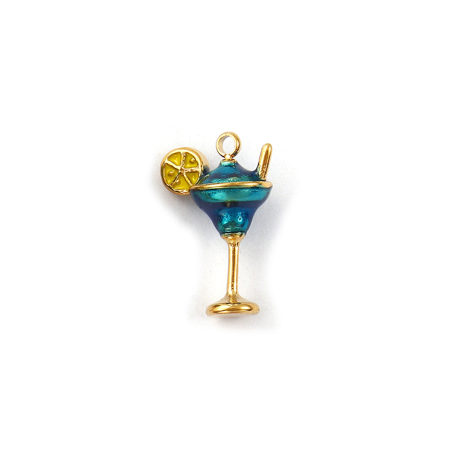 Charms Cocktail Citron - Email Bleu jaune (Copie)