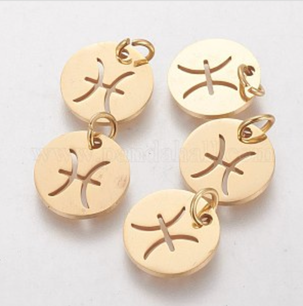 Charms Médaille Poisson Astro