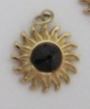 Charms Soleil strass noir