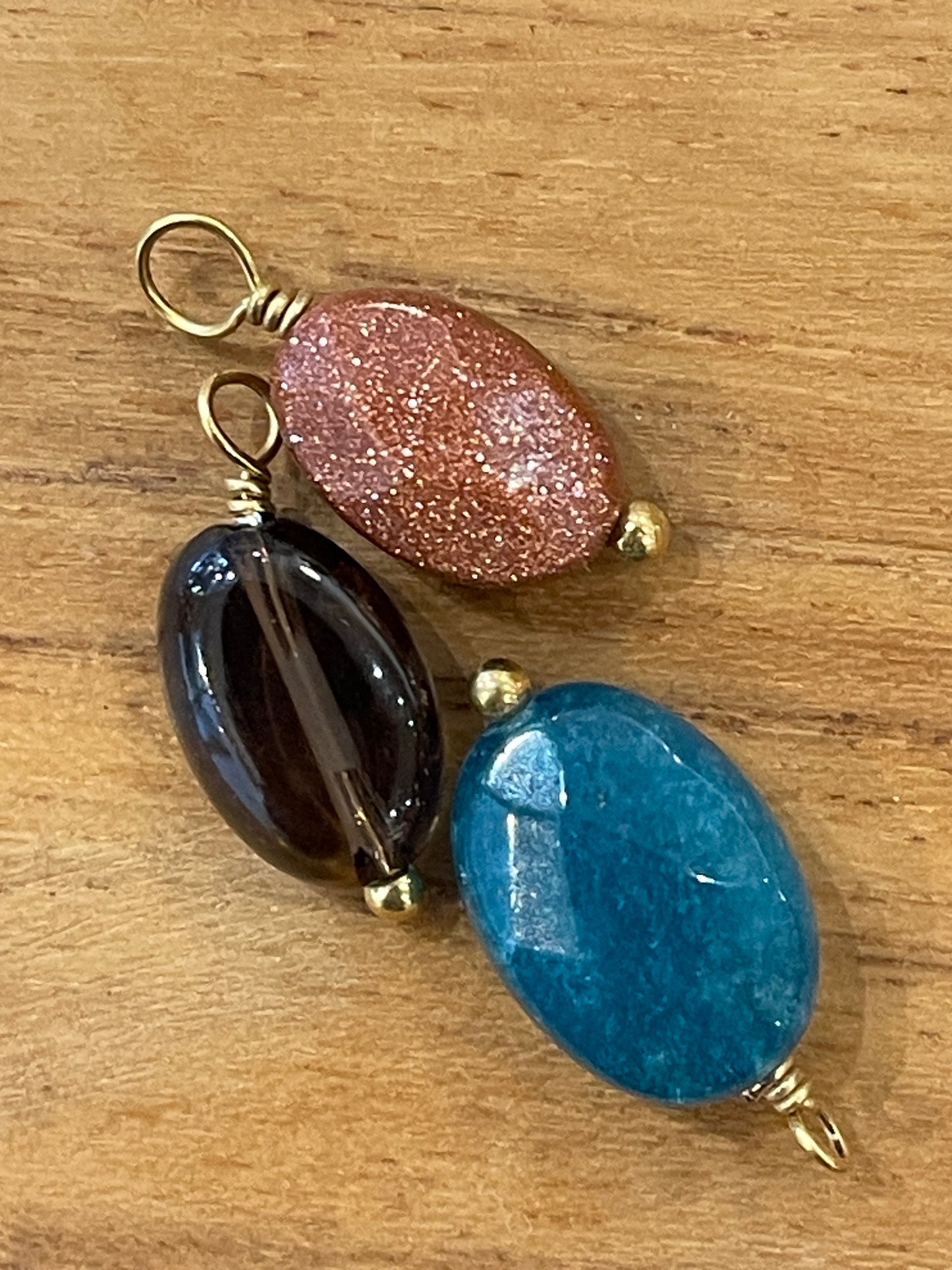 Charms ovale multipierres | Petit modèle