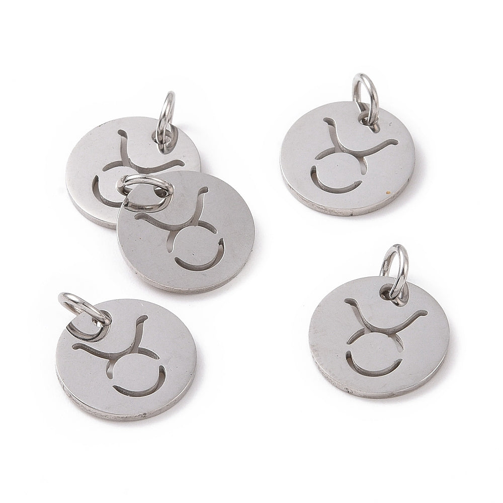 Charms Médaille Taureau Astro - Argent