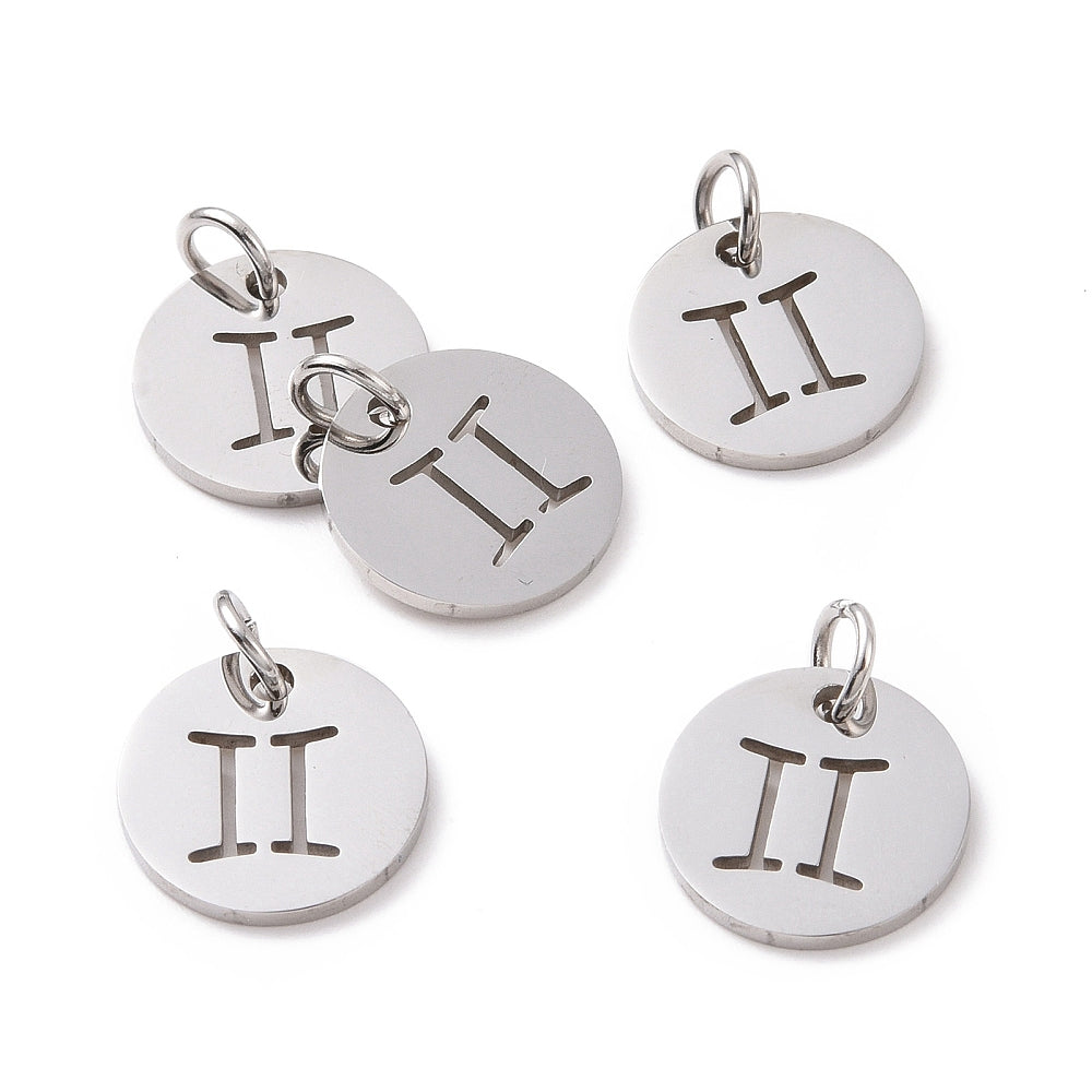 Charms Médaille Gémeau Astro - Argent
