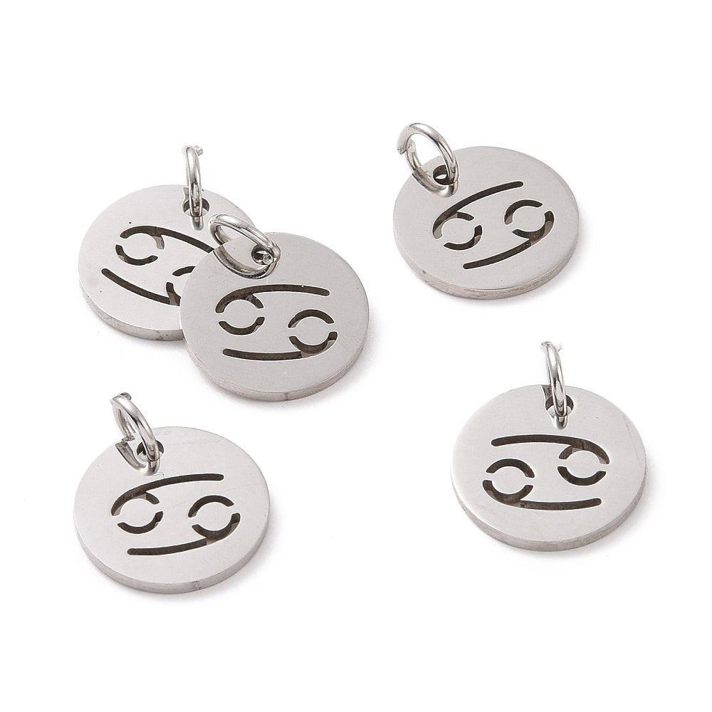 Charms Médaille Cancer Astro - Argent
