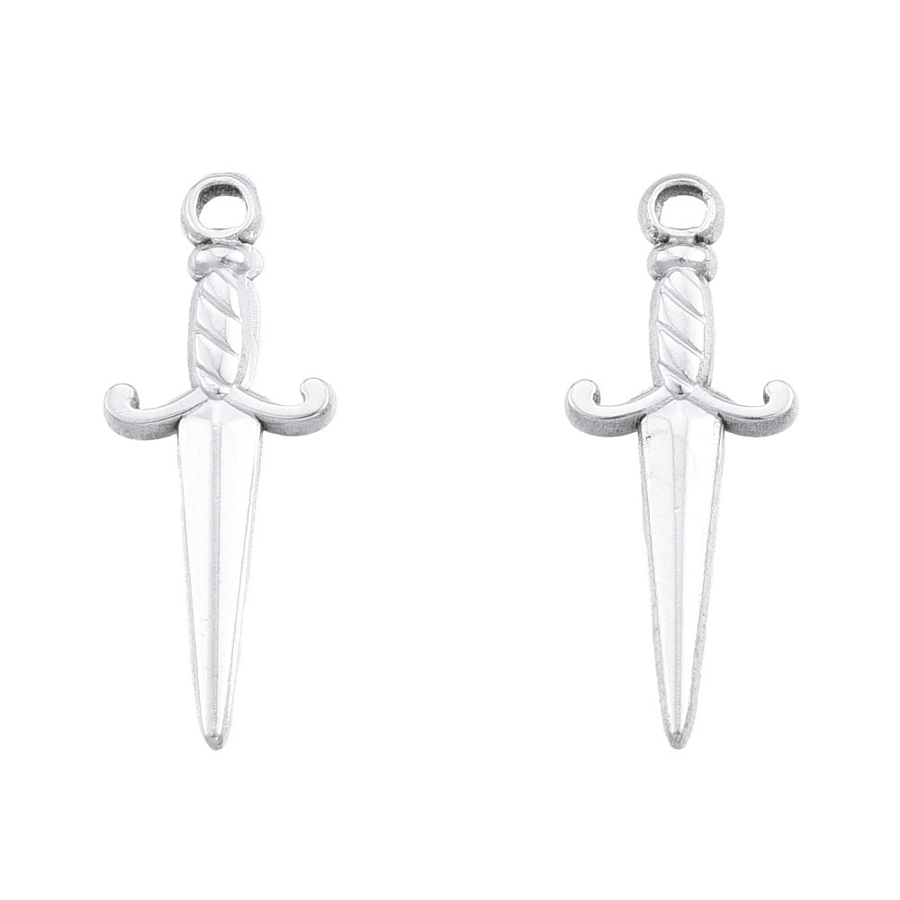 Charms Poignard Couteau Epée - Argent