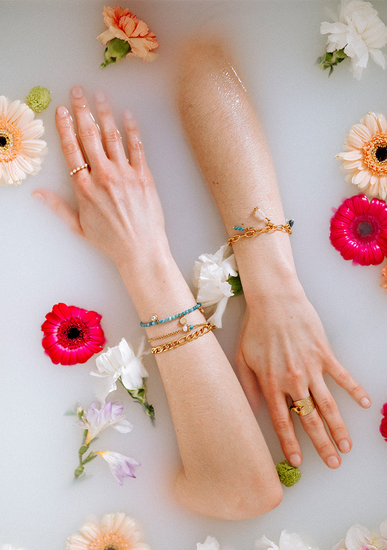 Bracelet Tisha - Apatite & Perle d’eau douce