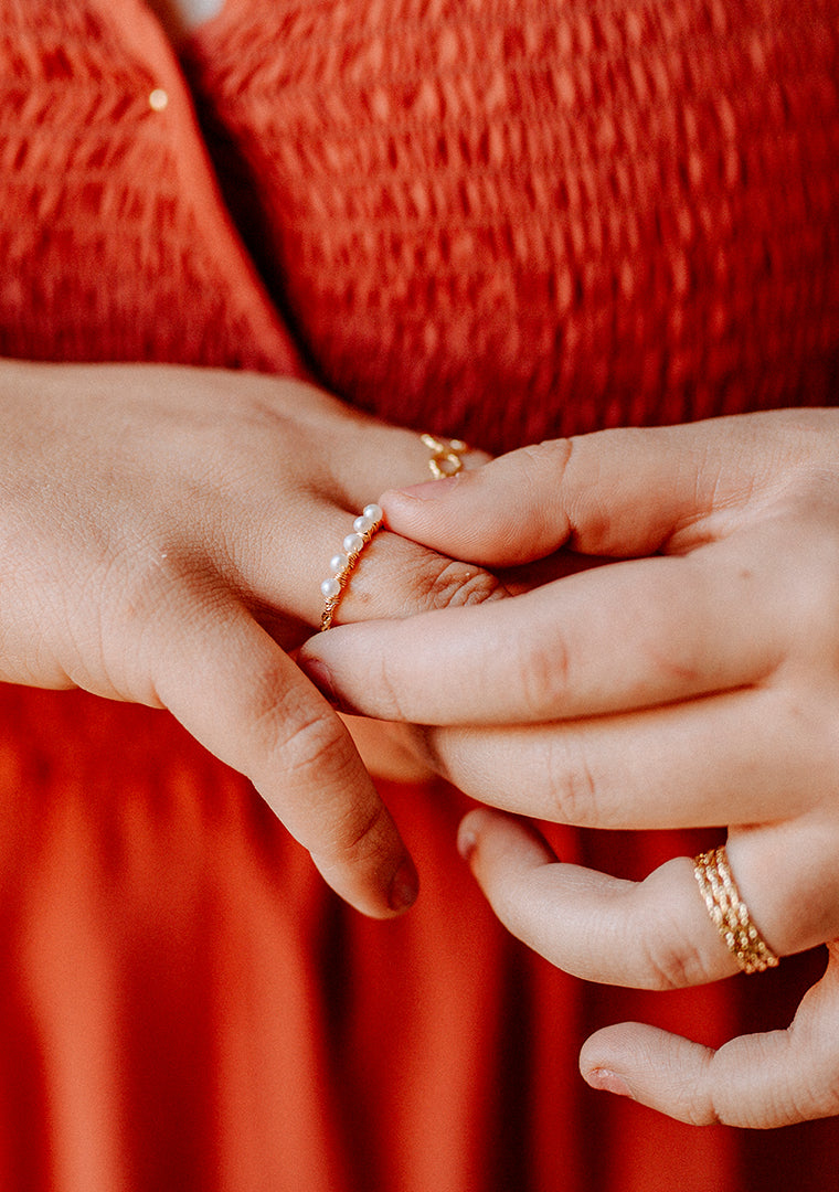 Bague Livia - Perles d’eau douce