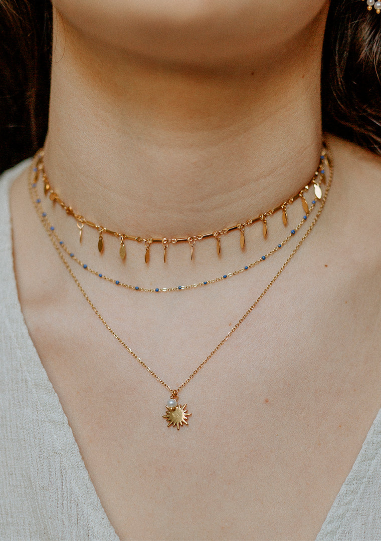 Collier Erica - Bleu clair
