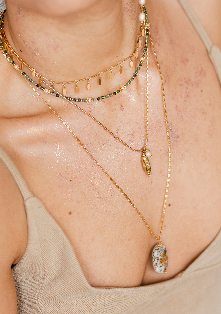 Collier Thiziri - Anyolites & Perles d’eau douce