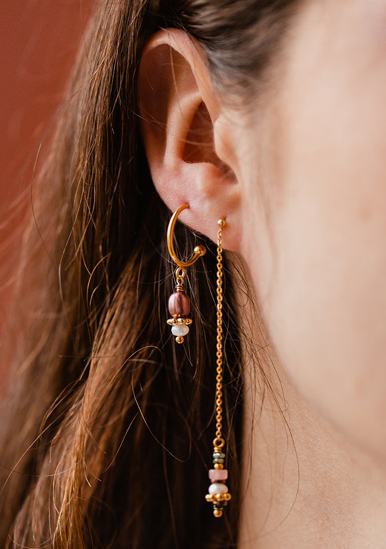 Boucles Amina - Multi-pierres