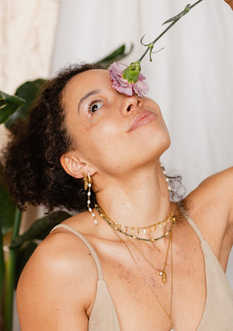 Collier Thiziri - Anyolites & Perles d’eau douce