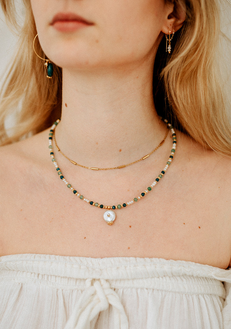 Collier Samia - Multi-pierres