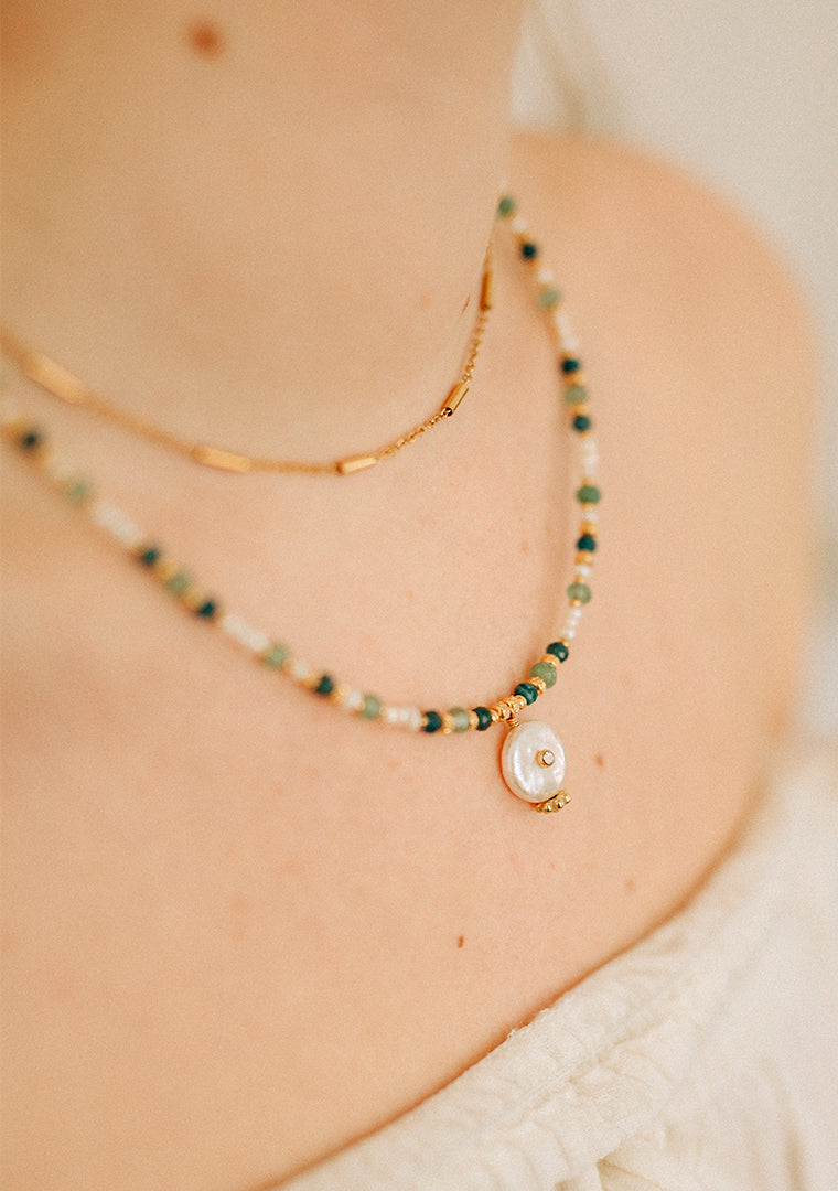 Collier Samia - Multi-pierres