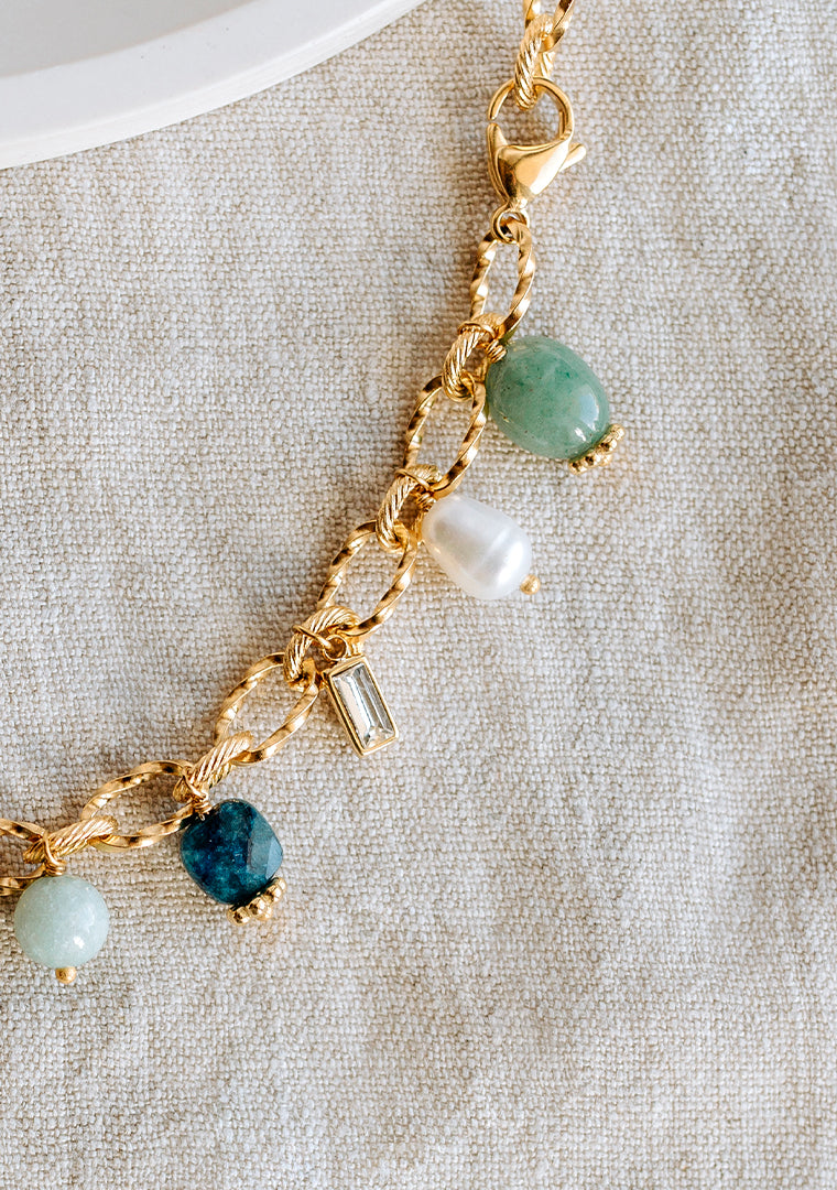 Collier Éléa - Multi-pierres pastel