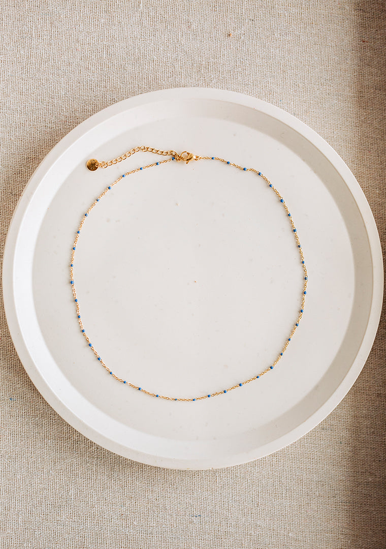 Collier Erica - Bleu clair