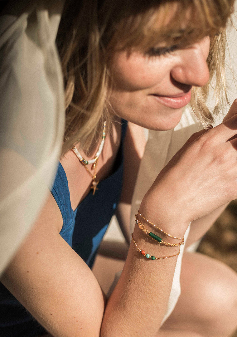 Bracelet Elsa - Multi-pierres couleurs vives