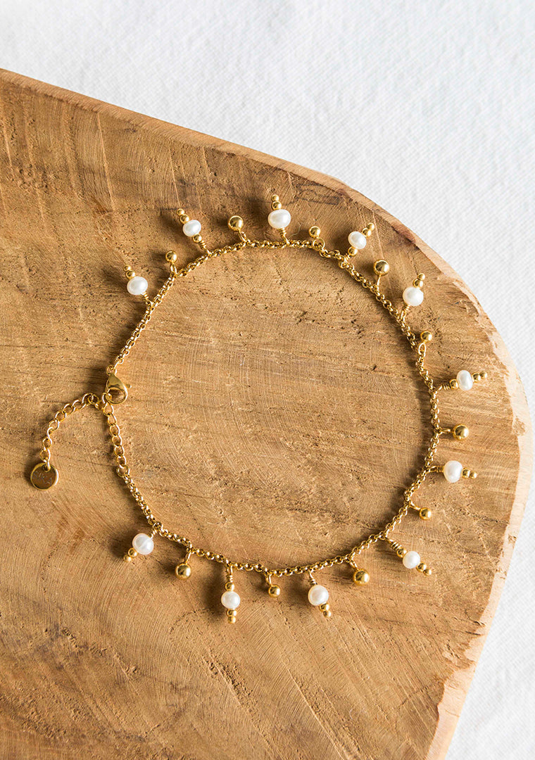 Chaine de cheville Néréide - Perles d’eau douce