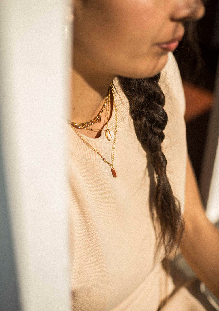 Collier Isa - Jaspe dalmatien