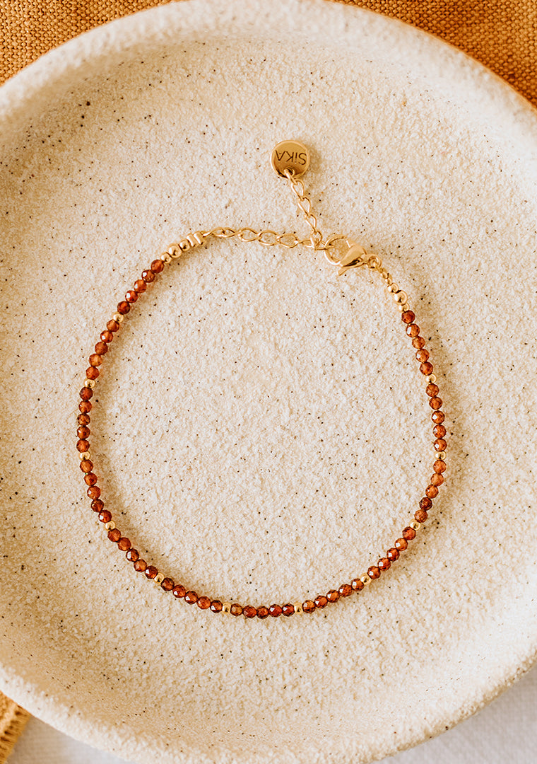 Bracelet Alya - Grenat Ocre