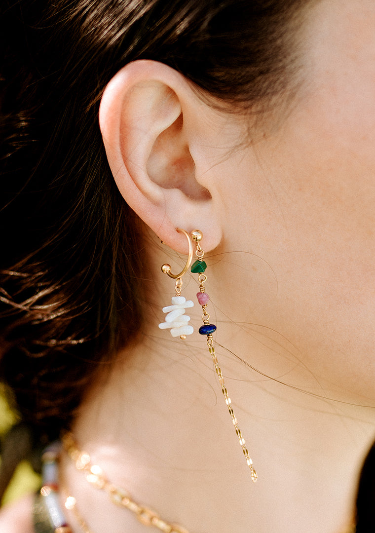 Boucles Esmée - Multi-pierres