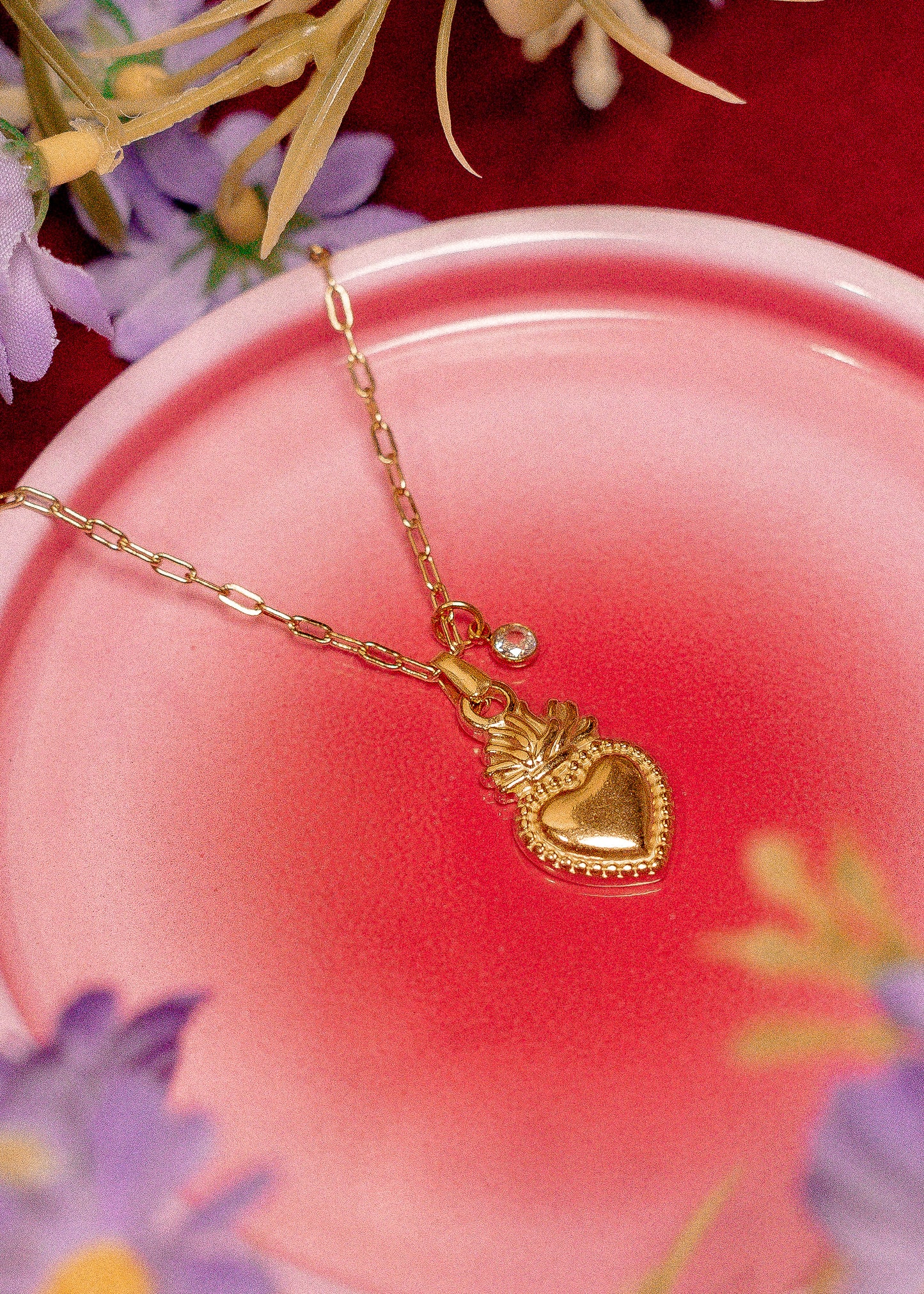 Collier & bracelet triple rangs Amore