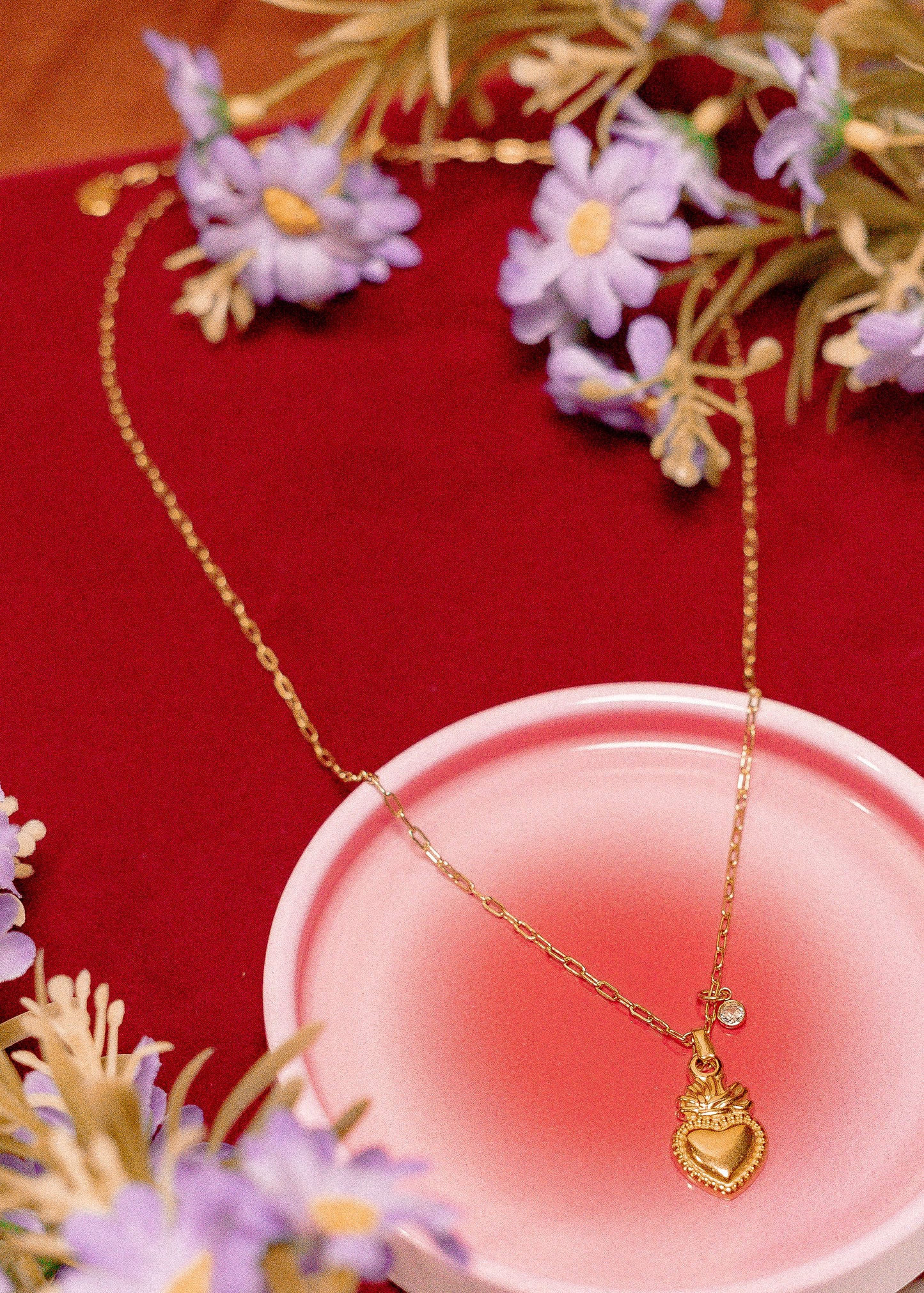 Collier & bracelet triple rangs Amore