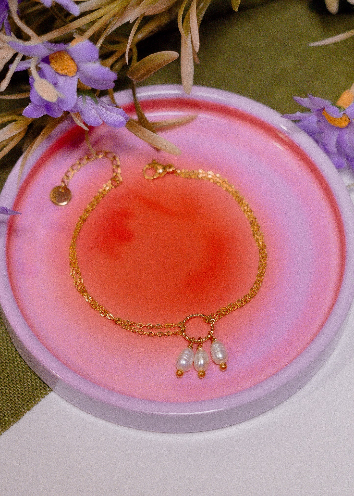 Bracelet Camélia - Perles d'eau douce