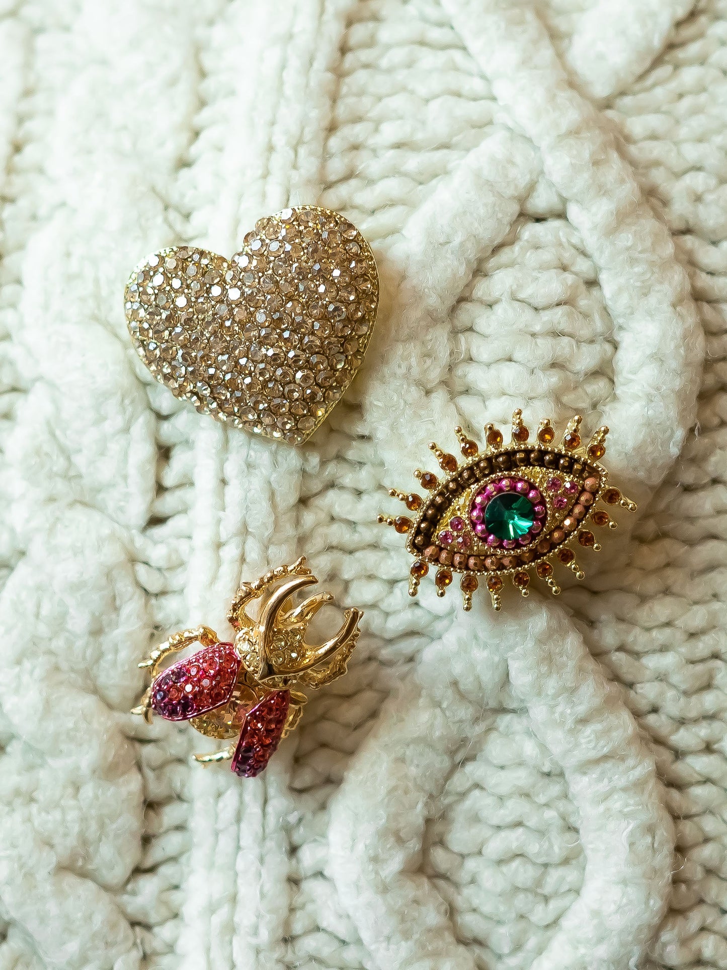 Broche Barnabé - Rose