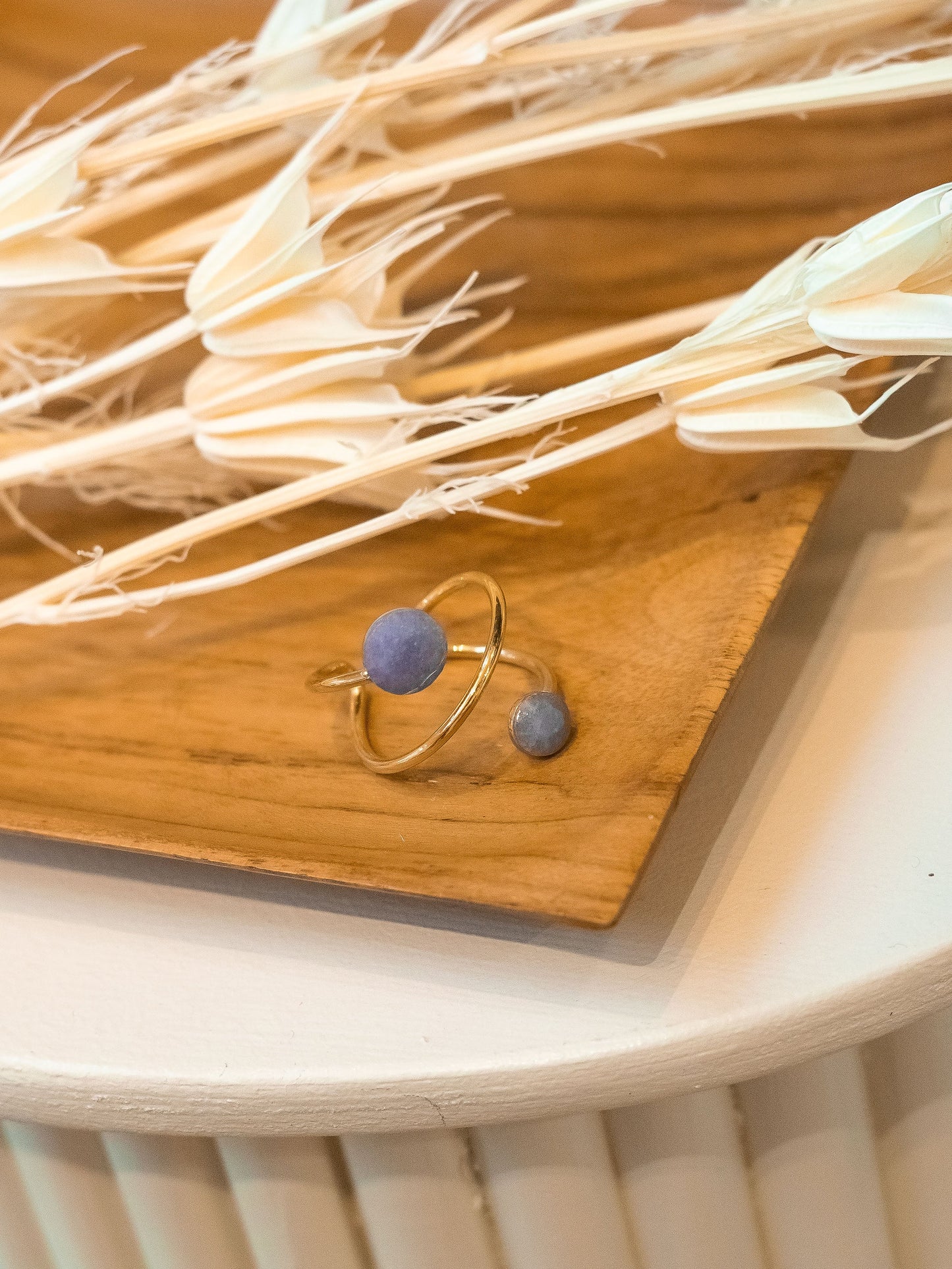 Bague Brit - Aventurine bleue