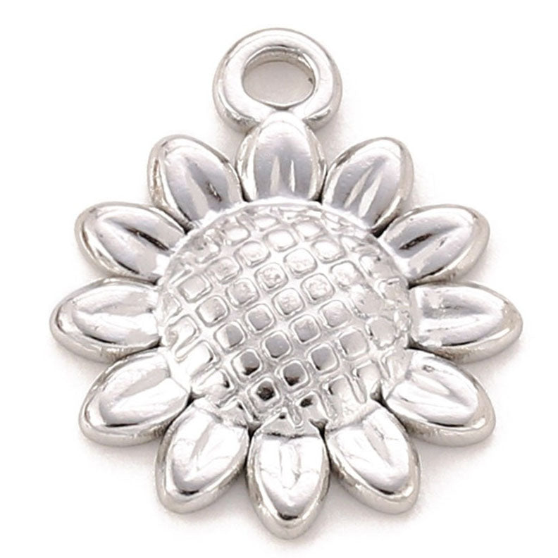 Charms Fleur Tournesol - Argent