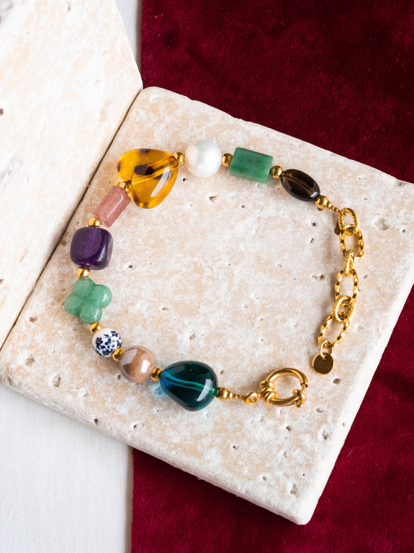Bracelet Ysia - Multi-pierres