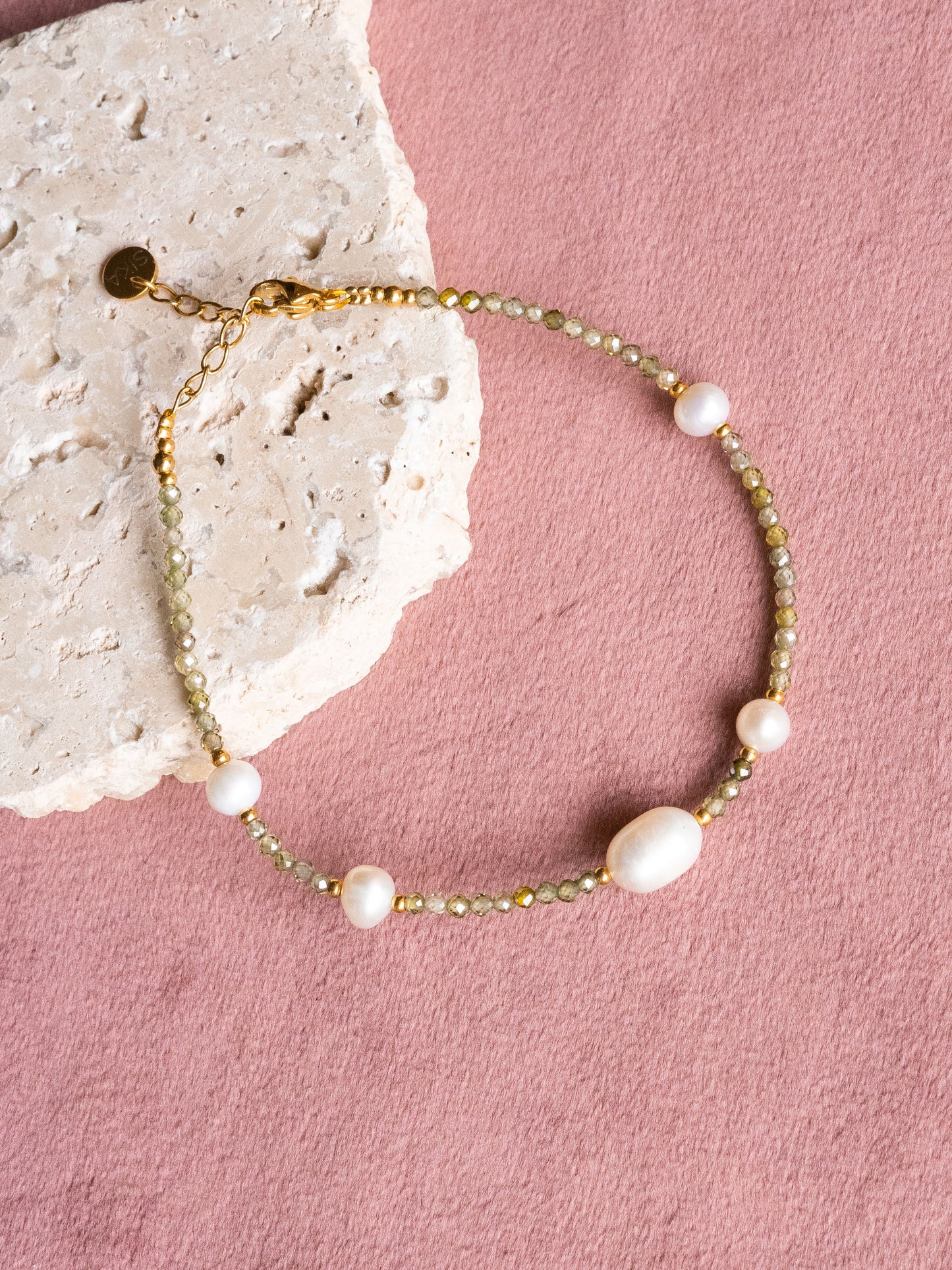 Bracelet Cassian - Zircon vert