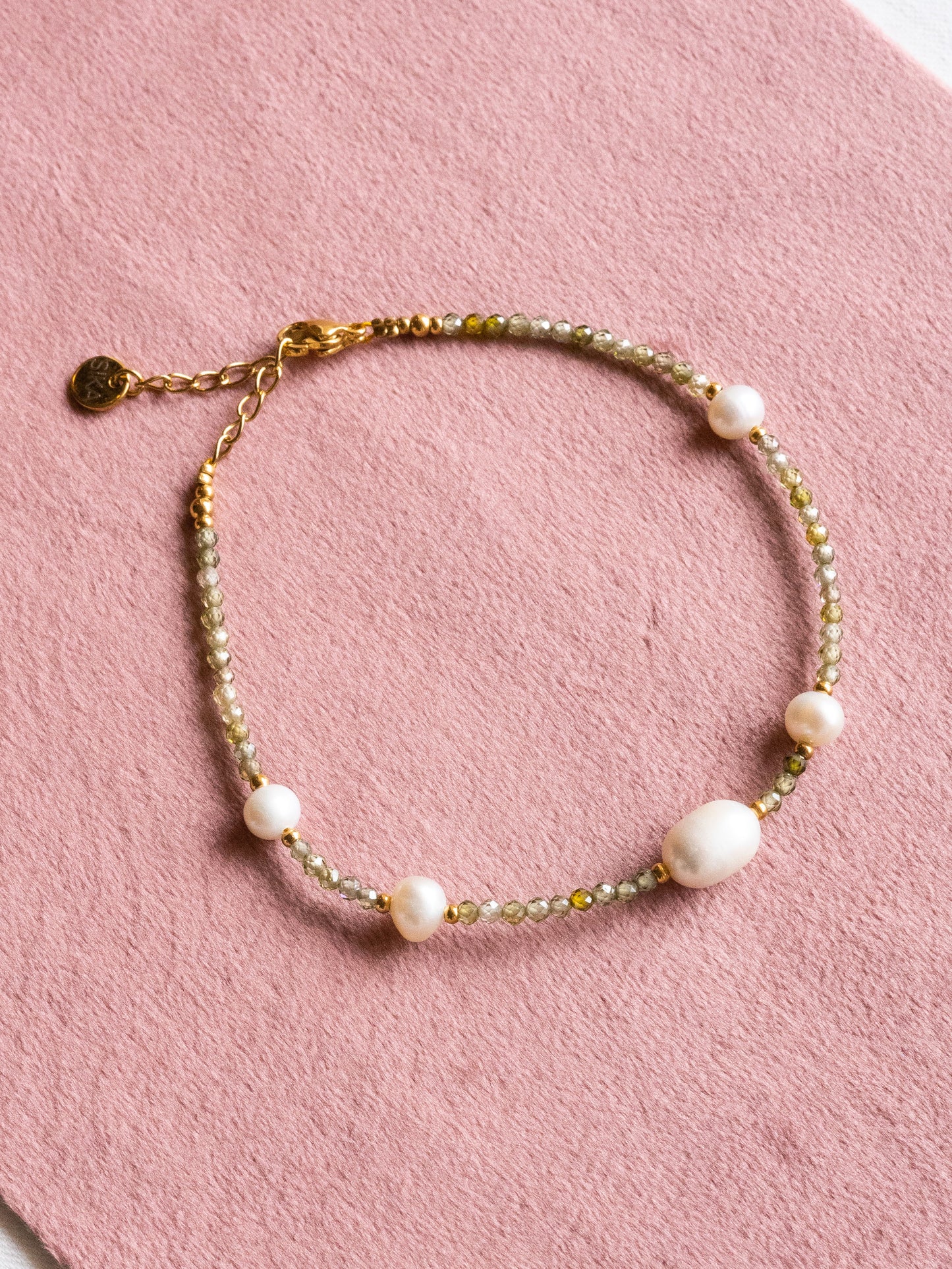 Bracelet Cassian - Zircon vert