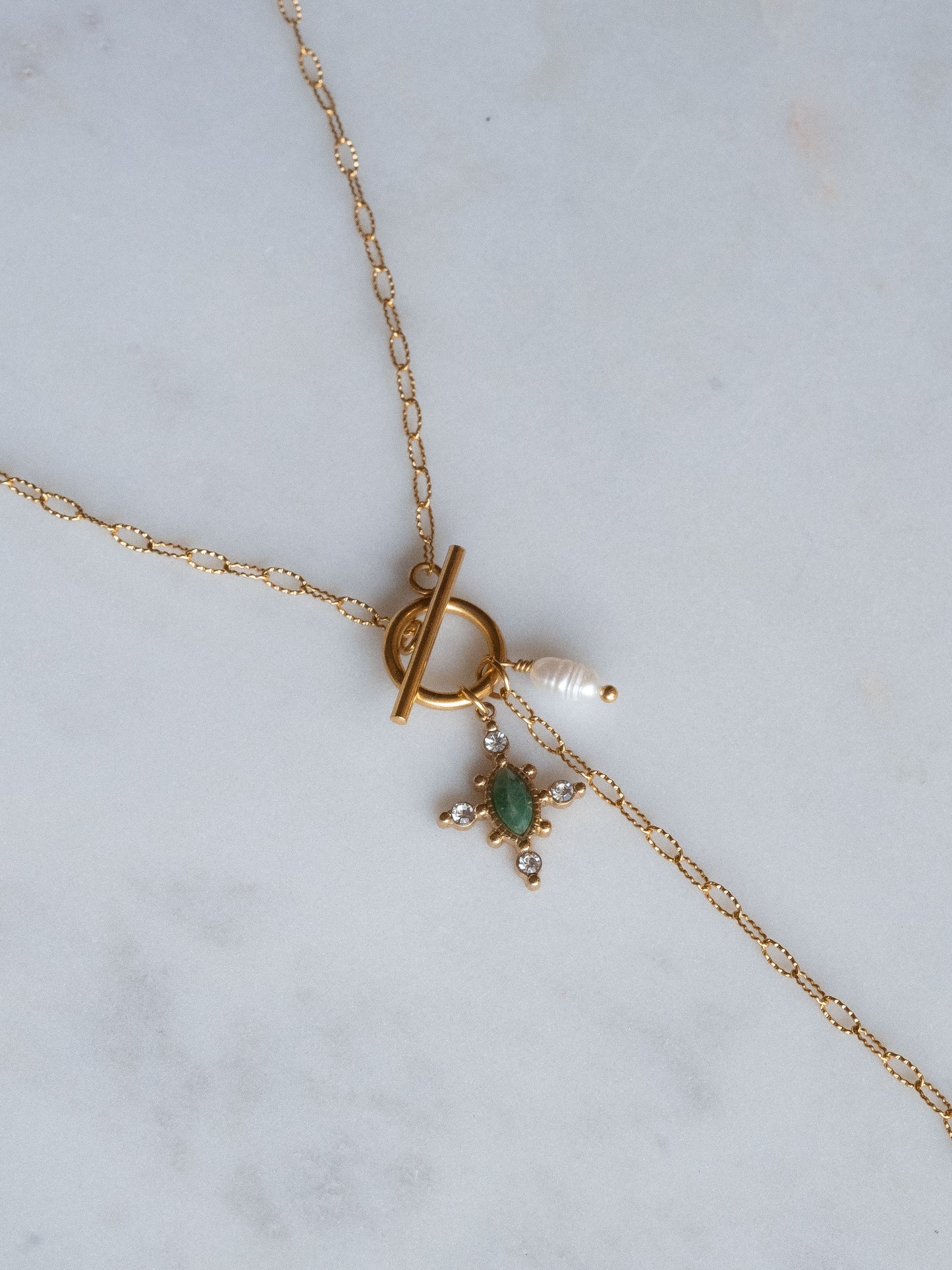 Collier Mahaut - Agate verte