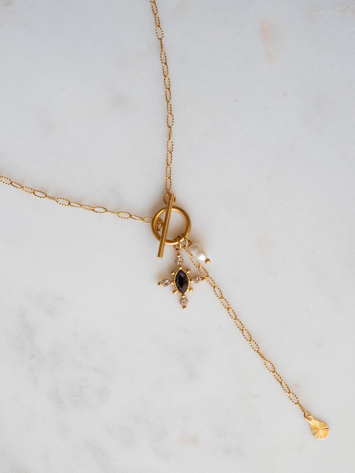Collier Mahaut - Obsidienne