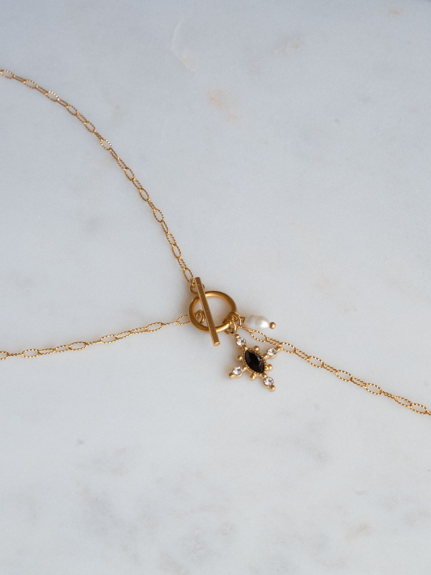 Collier Mahaut - Obsidienne