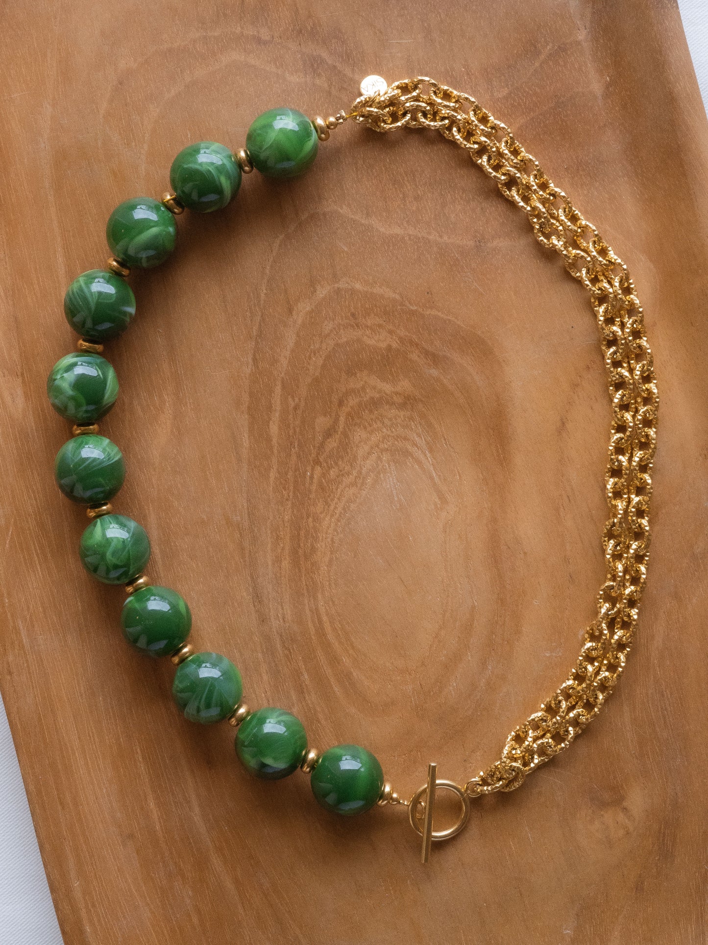 Collier Billie - Vert kaki