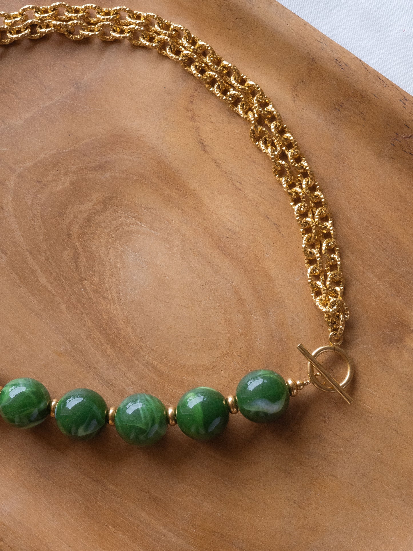Collier Billie - Vert kaki