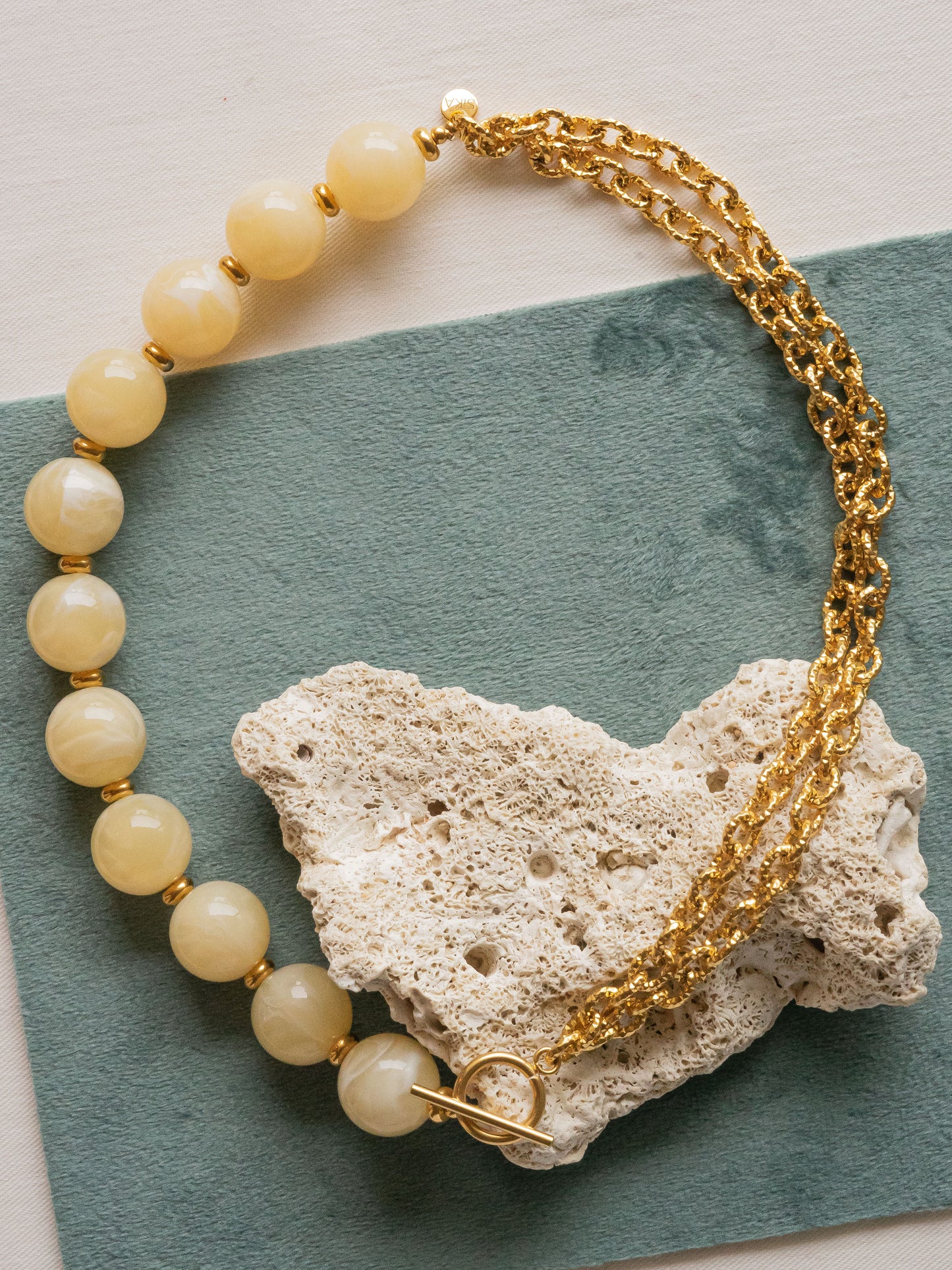 Collier Billie - Jaune beurre