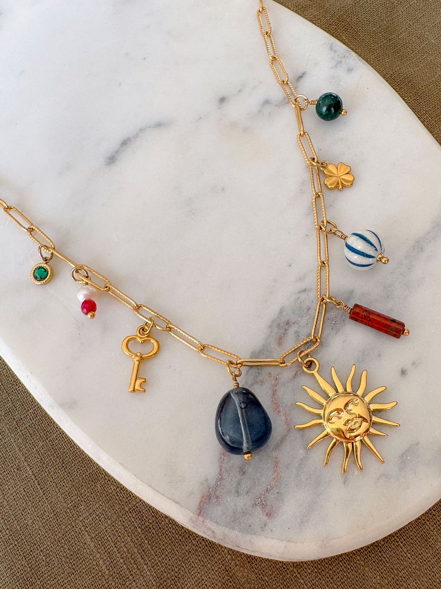 Collier Boho - Multi-pierres