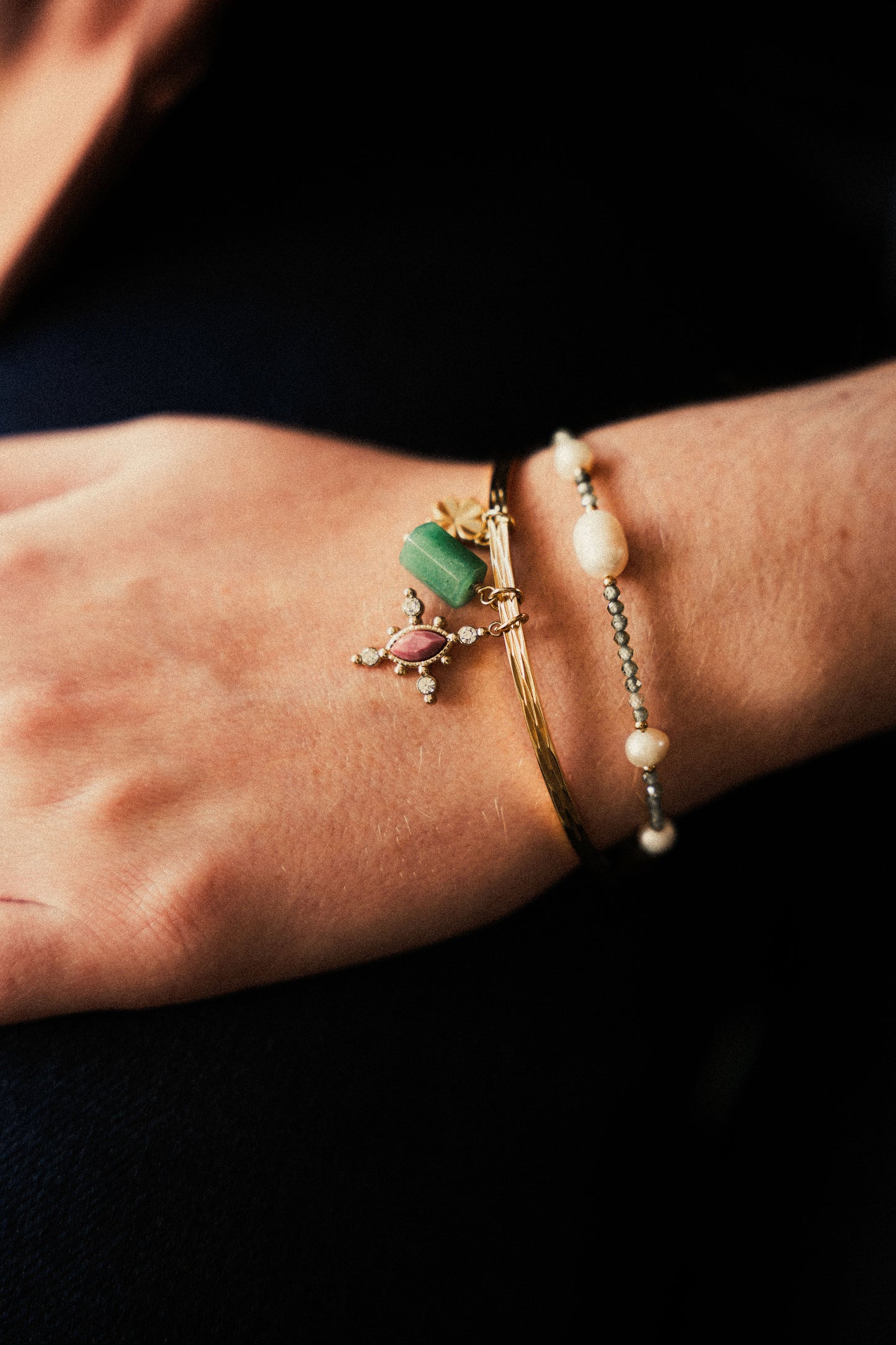 Bracelet Cassian - Zircon vert