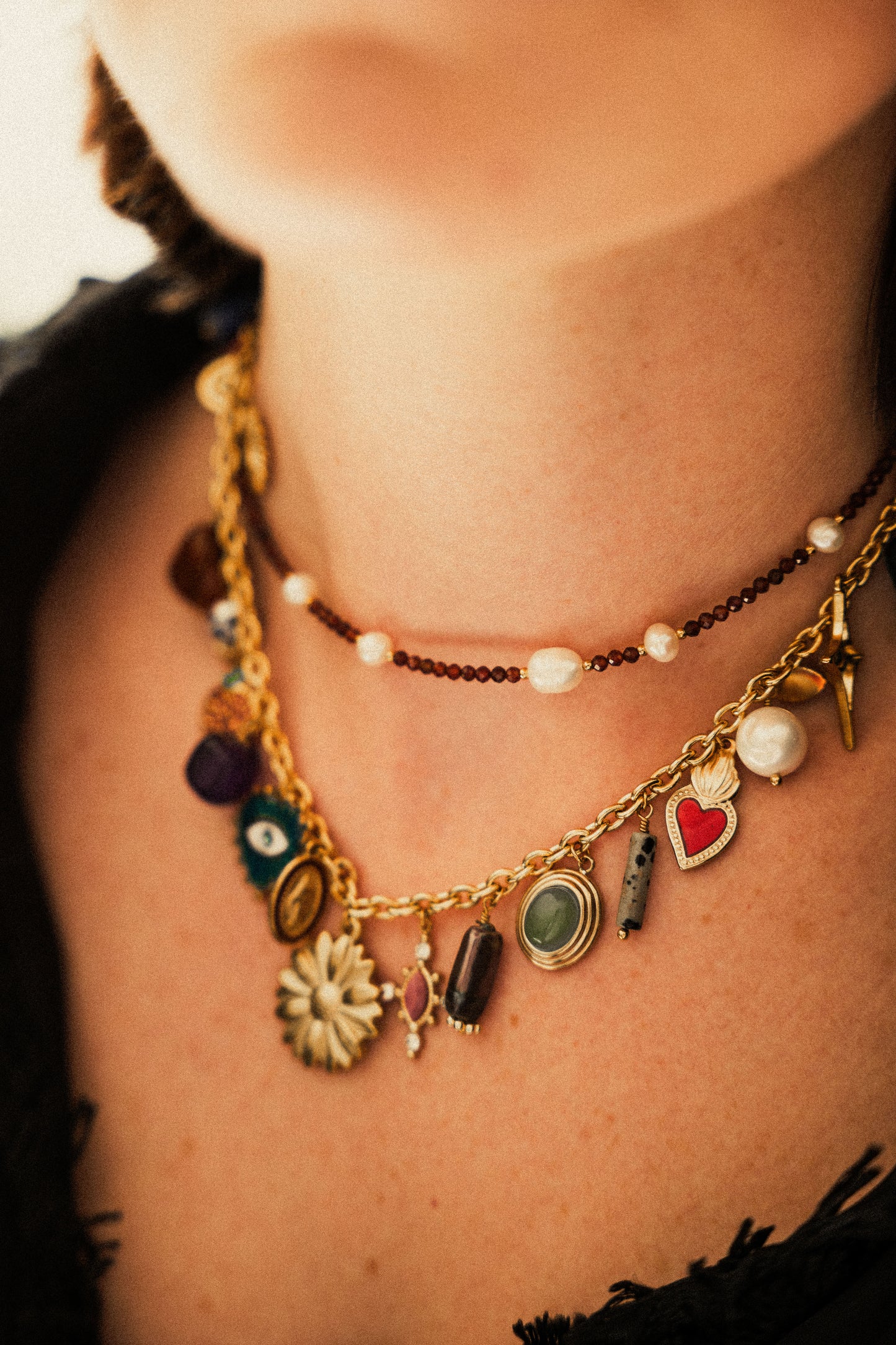 Collier Marceau - Multi-pierres