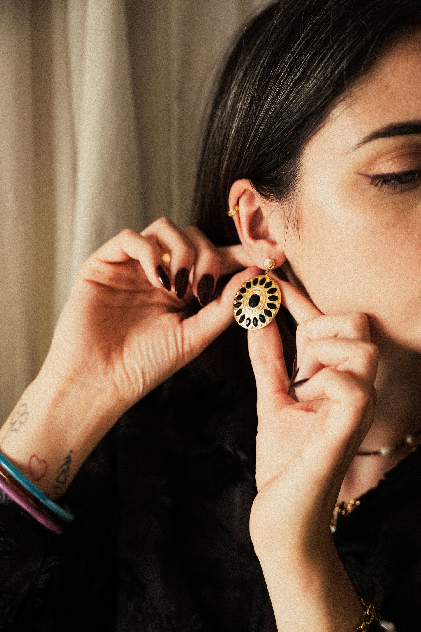 Boucles Gipsy - Noir