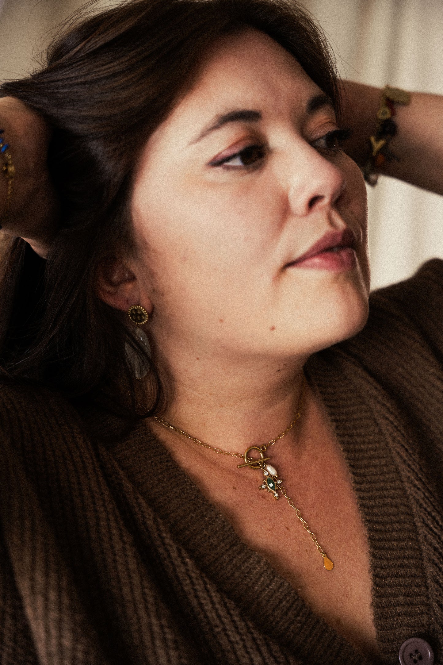 Collier Mahaut - Agate verte